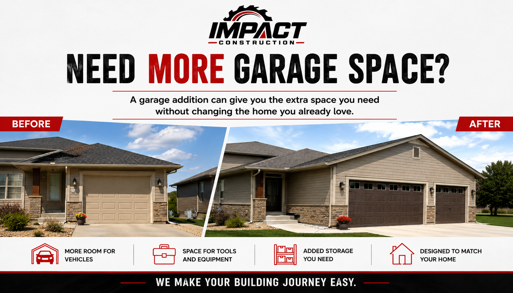 Impact Construction Garage Space